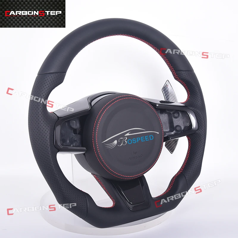 

Fit For Jaguar XF F Type X Type XKR GT XE XJ Carbon Fiber Cars Steering Wheel With Leather Suede Led Sports Heated