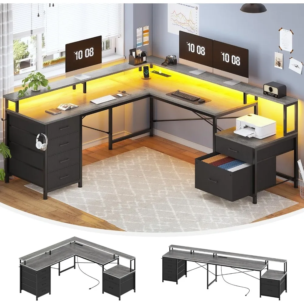 L Shaped Desk With …