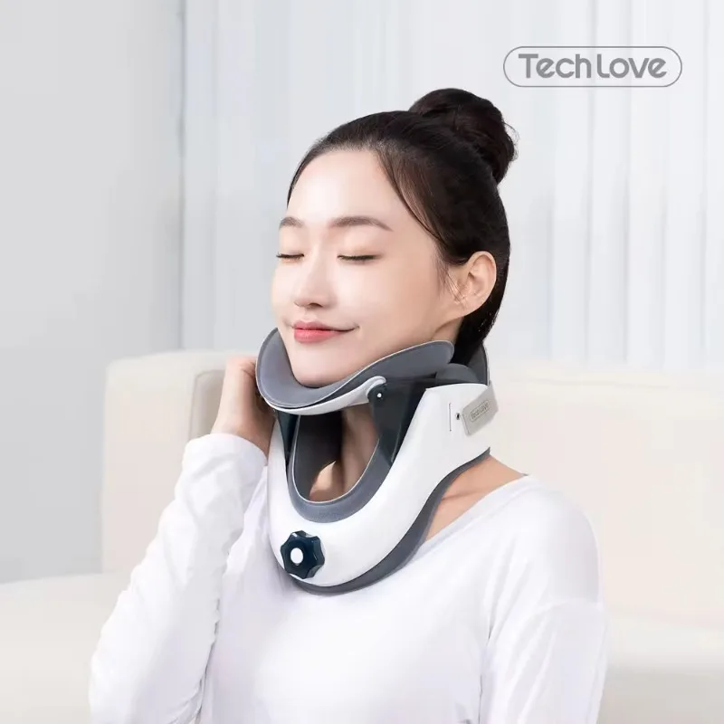 Techlove physiotherapy devices neck platen cervical neck traction device for neck pain relief