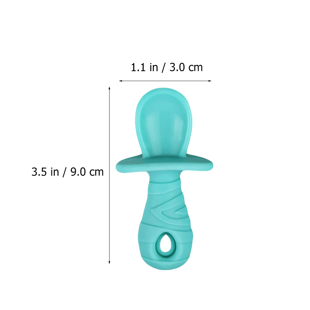 مجموعة ملعقة وشوكة للأطفال من السيليكون أدوات مائدة للرضع للاستخدام المنزلي أدوات مريحة لتنسيق عين اليد للأطفال