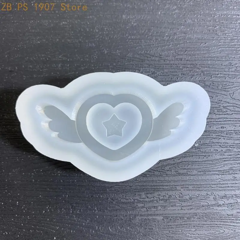 Angel-wing Resin Shaker Mold,Silicone Mould Resin Shaker Molds Resin Epoxy Casting Shaker Mould for DIY Crafts 55KA - view 2