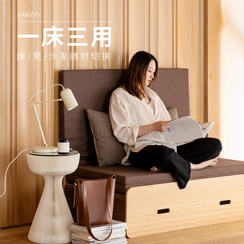 Folding bed, lunch break, single multi-functional sofa bed, dual-purpose office, home small apartment, hidden bed, adult