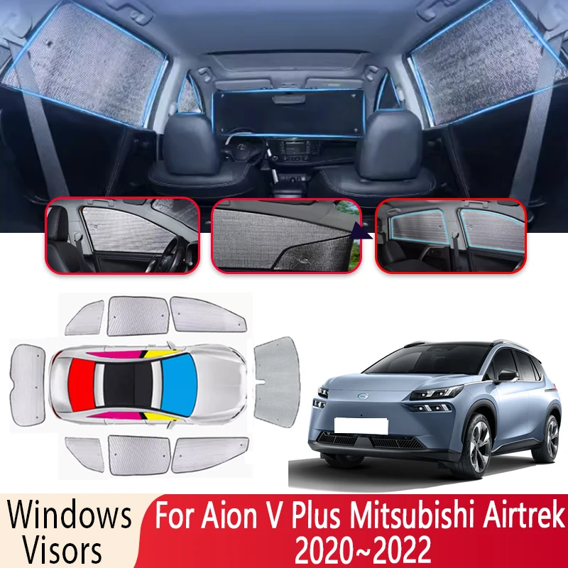 Car Sun Shade For Aion V Plus Mitsubishi Airtrek 2020~2022 Windshield Sunshade Insulation Car Sun Protection Visor Accessories