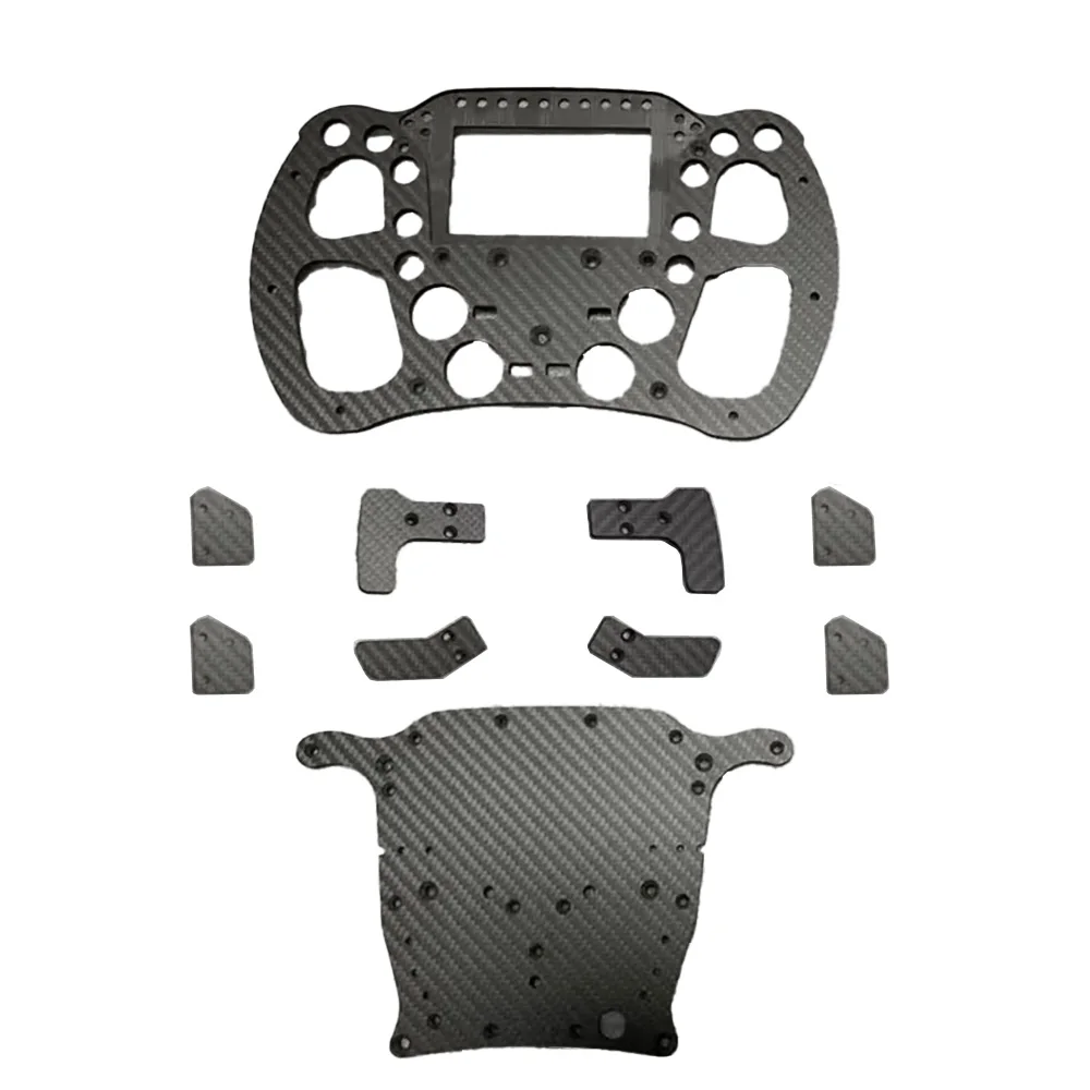 Piezas de volante de fibra de carbono personalizadas Servicios de placa de corte CNC de fibra de carbono personalizados