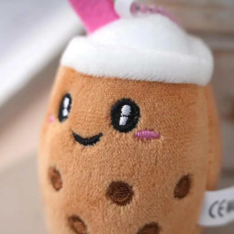 Eenheid Mooie Boba pluche pop sleutelhanger, 8 cm zacht speelgoed, perfect kinderverjaardagscadeau, rugzakversiering.