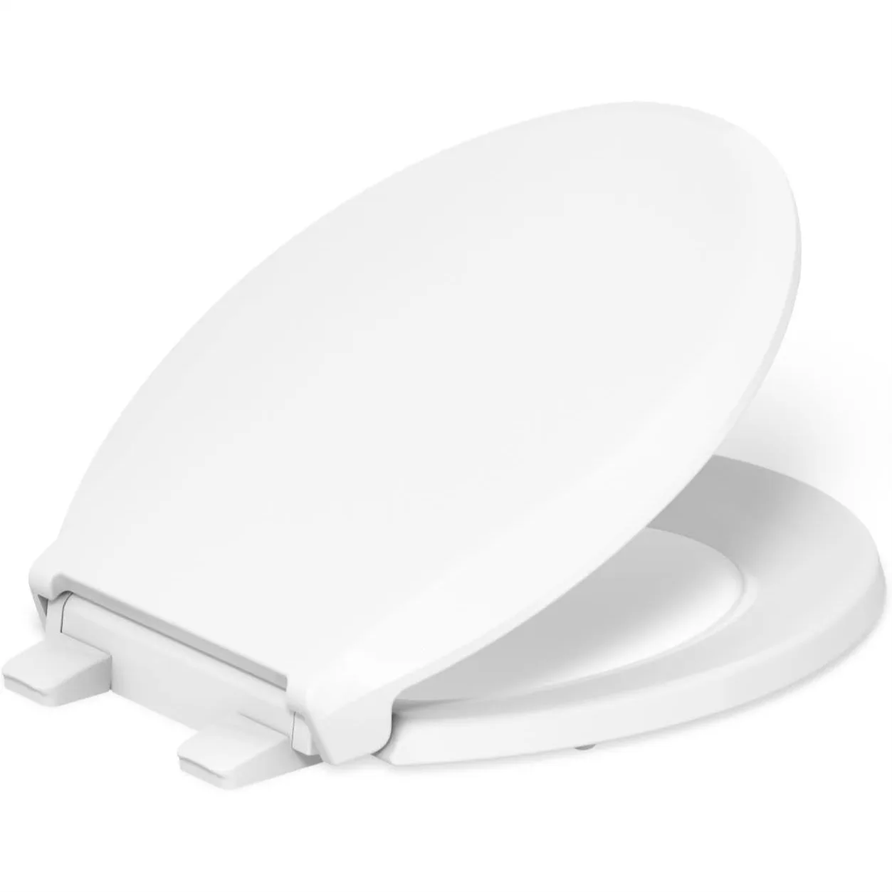 

Soft Close Round Toilet Seat with ReadyLatch, Easy Clean, Fits Most Round Front Toilets