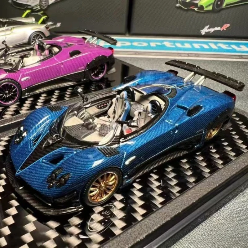LCD 1/64 Pagani Huayra Roadster BC Legierung Kraftfahrzeug Diecast Modelle Auto Spielzeug Sammlung Jungen Weihnachtsgeschenke