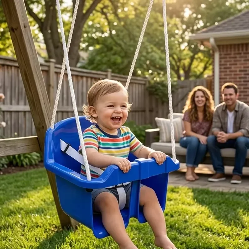 for Outdoor Indoor Backyard Playground Children  Toddler Swing Seat Plastic Toy