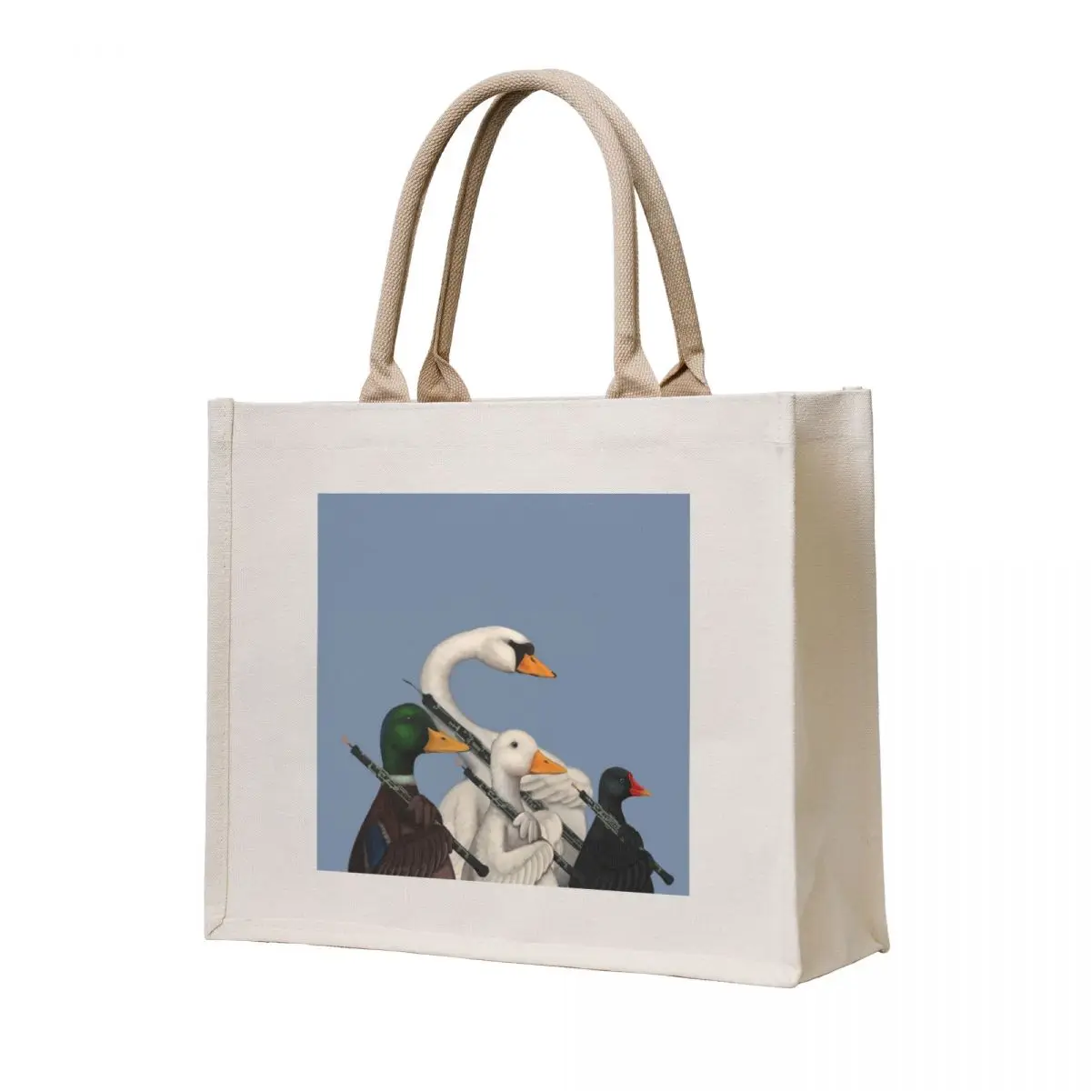 

Musical Duck, Goose, Moorhen & Swan Tote Bag shopper bags canvas tote bags bags woman 2025 eco bag folding
