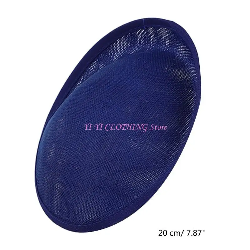 N5KF Elegant Flax Millinery Fascinators Base Hat DIY Pillbox Hat for Makeup Party