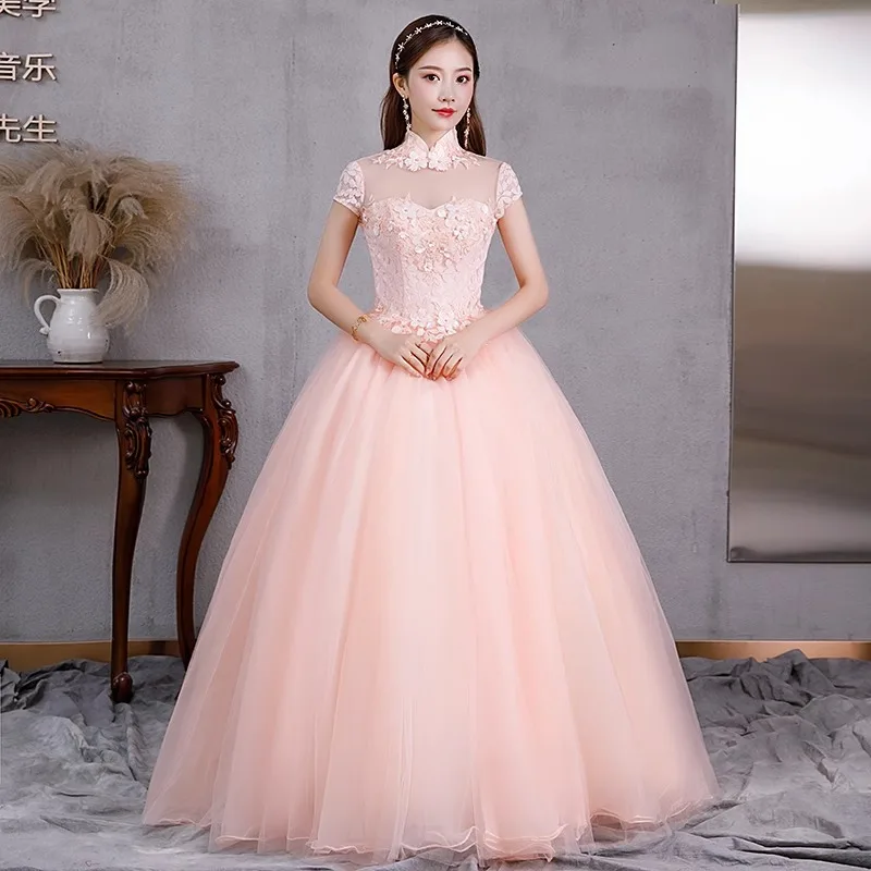 High End Atmospheric Evening Dress Dress for Women New Style Host Solo Stage Performance Costume Student Long Style Performance