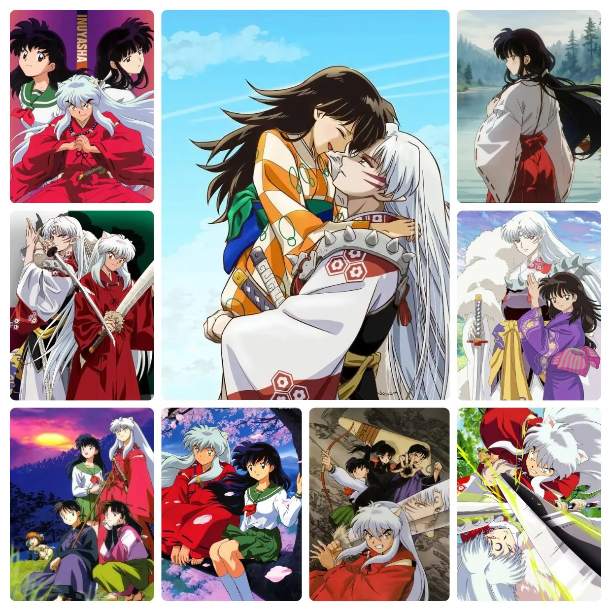 DIY Inuyasha Japanese Anime Jigsaw Puzzles For Adults Family Activity Games for Bedroom Gifts Home Decoration