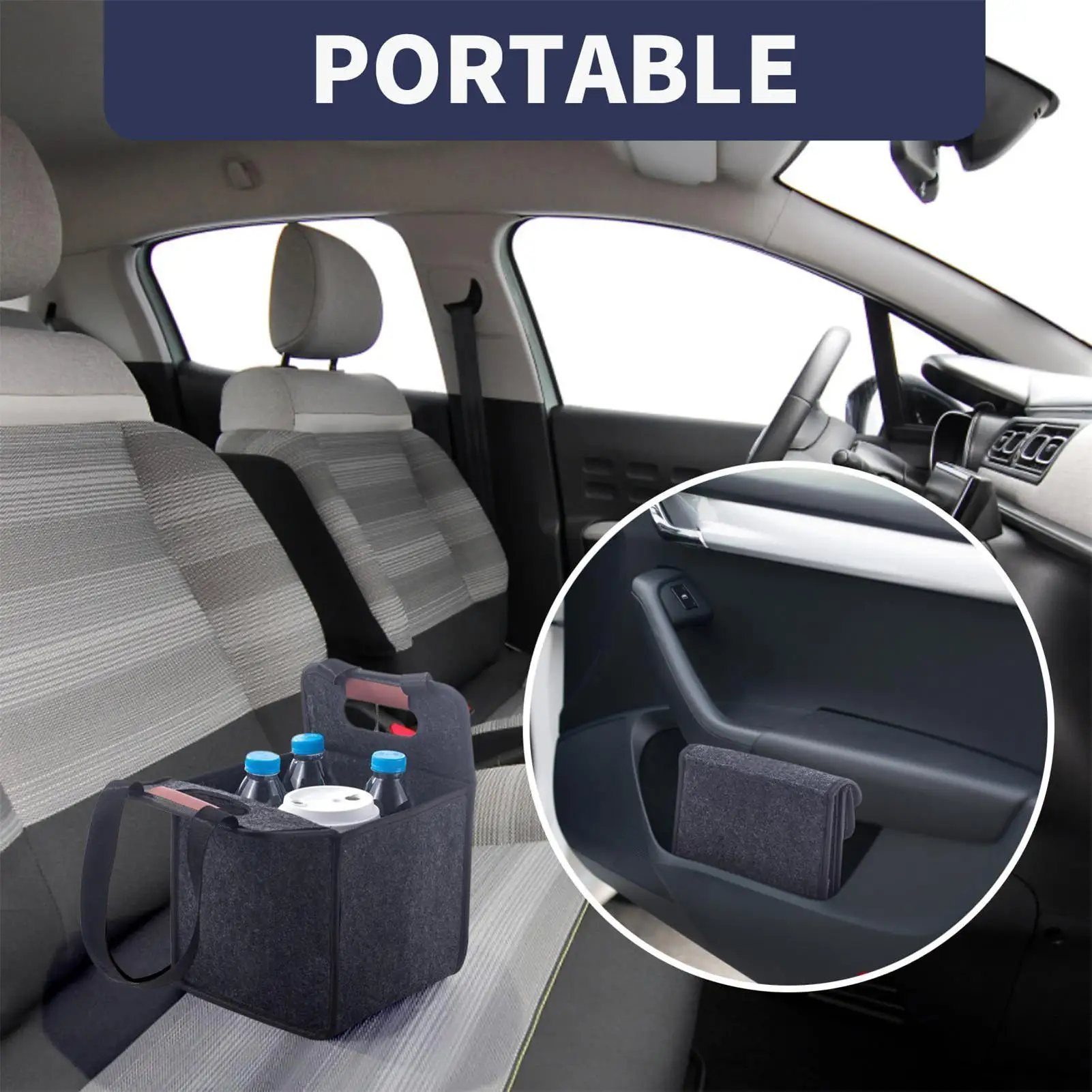 Portavasos para bebidas, portabebos plegable con asa, organizador de transporte de bebidas de café para fiesta de comestibles al aire libre