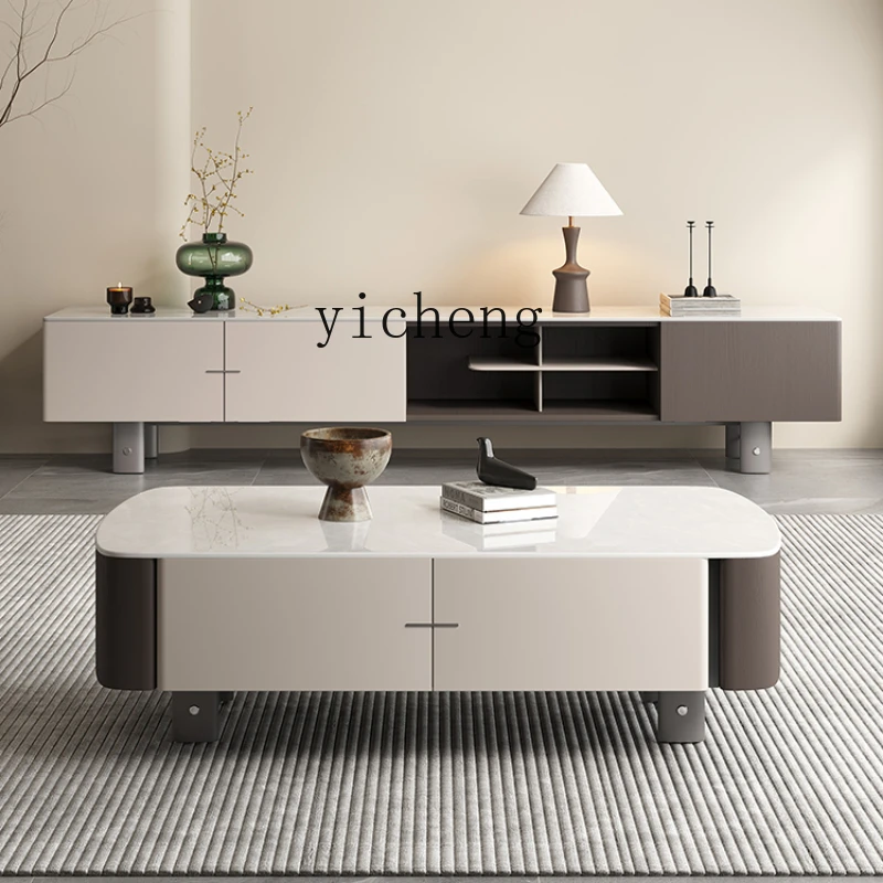 

ZF Minimalist Microlite Coffee Table Living Room Home Modern Minimalist Small Apartment Light Luxury High-End Sense