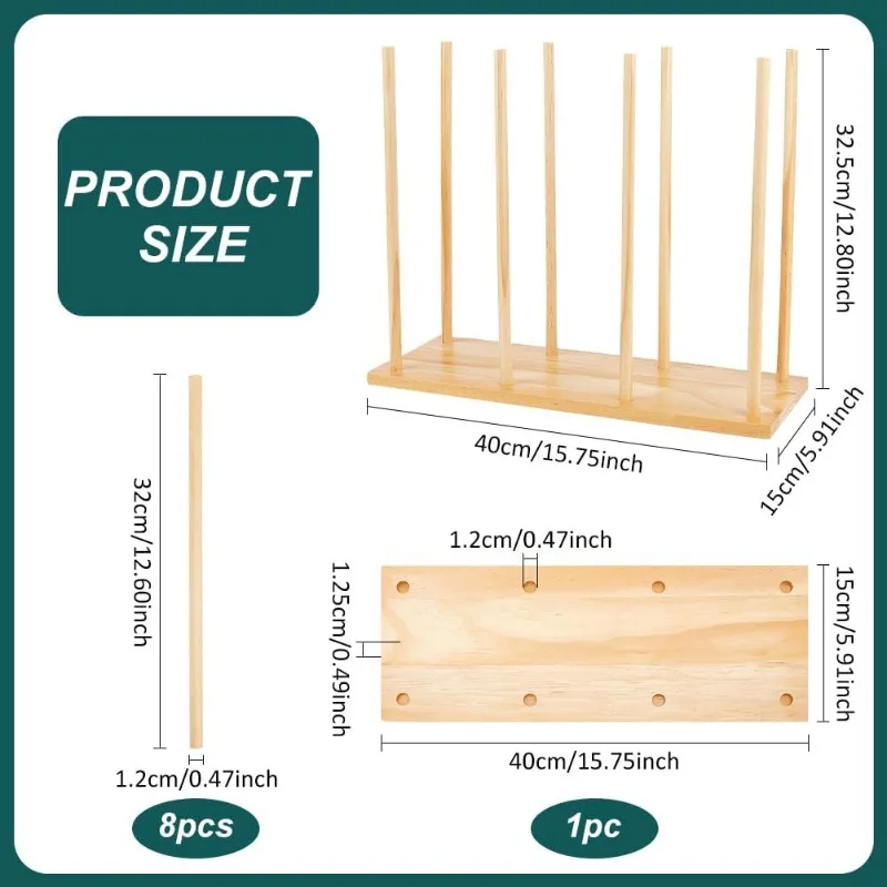 1Set Wooden Puppet Stands (Holds up to 8 Puppets) Natural Wood Color Education Wood Puppet Tree Doll Puppet Display Holder