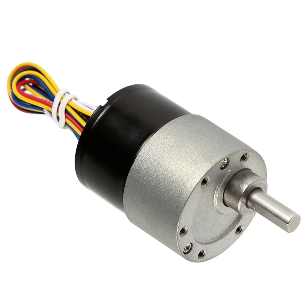 GM37 3525 Brushless Gear Motor DC 12V 24V Mini Micro High Torque Metal Gear Reduction Motor Reducer Smart Car Gearbox Motor