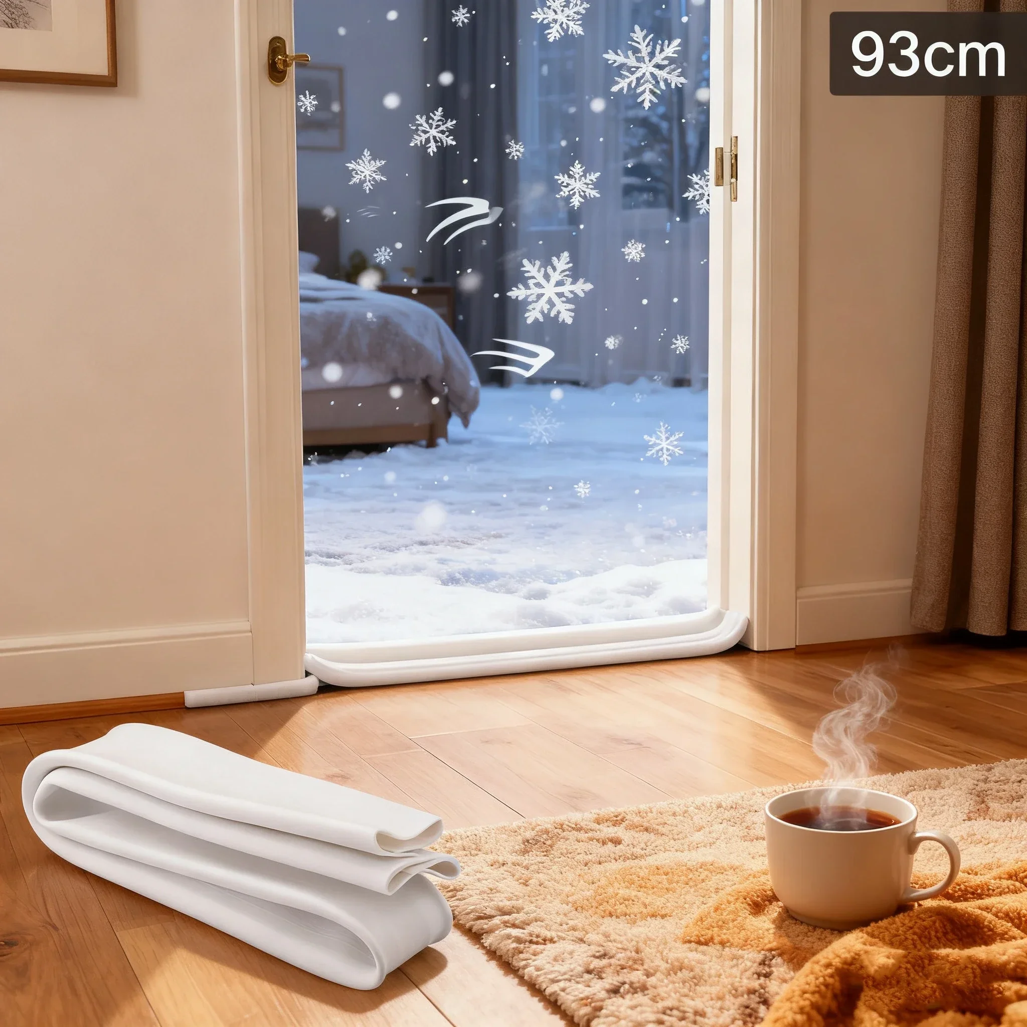 93cm Windbreak Strip Rubber Door Gap Seal For Enhancing The Sealing Performance Of Doors And Windows Home Hardware Replacement