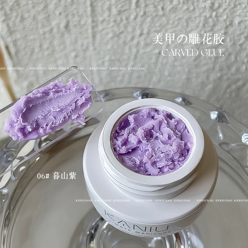 5 ml 3D-Blumengel, antihaftbeschichtet, Schnitzkleber, perlweiß, Satin, Nagelkunst, DIY-Sculpting-Gel für Maniküre-Verlängerung, Salongebrauch