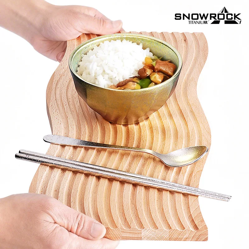 1PCS,12.2cm/350ml Pure Titanium Dinner Bowl/Laundry Bowl,Double-layer Hollow Insulated tableware,Lightweight for outdoor camping