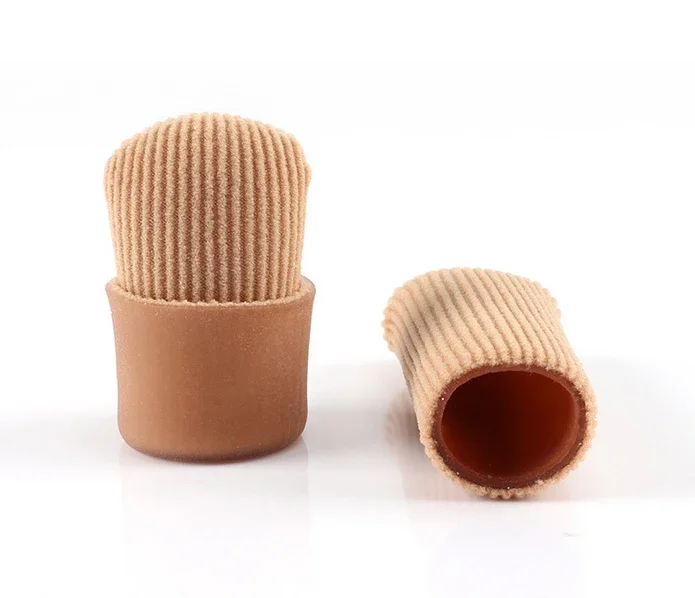 1 Stück Zehenschutz aus Silikon, gespannter, schneidbarer Schlauch, feuchtigkeitsspendender Schutz für Zehenballen, Mais, Hornhaut, Füße, Schmerzlinderung, Größe M, L