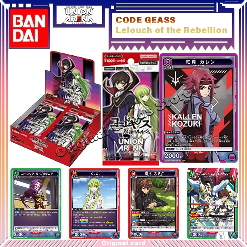 

Оригинальная карта Bandai CODE GEASS Lelouch of the Rebellion UNION ARENA UA01BT, японские коллекционные карты, подарки на день рождения для детей