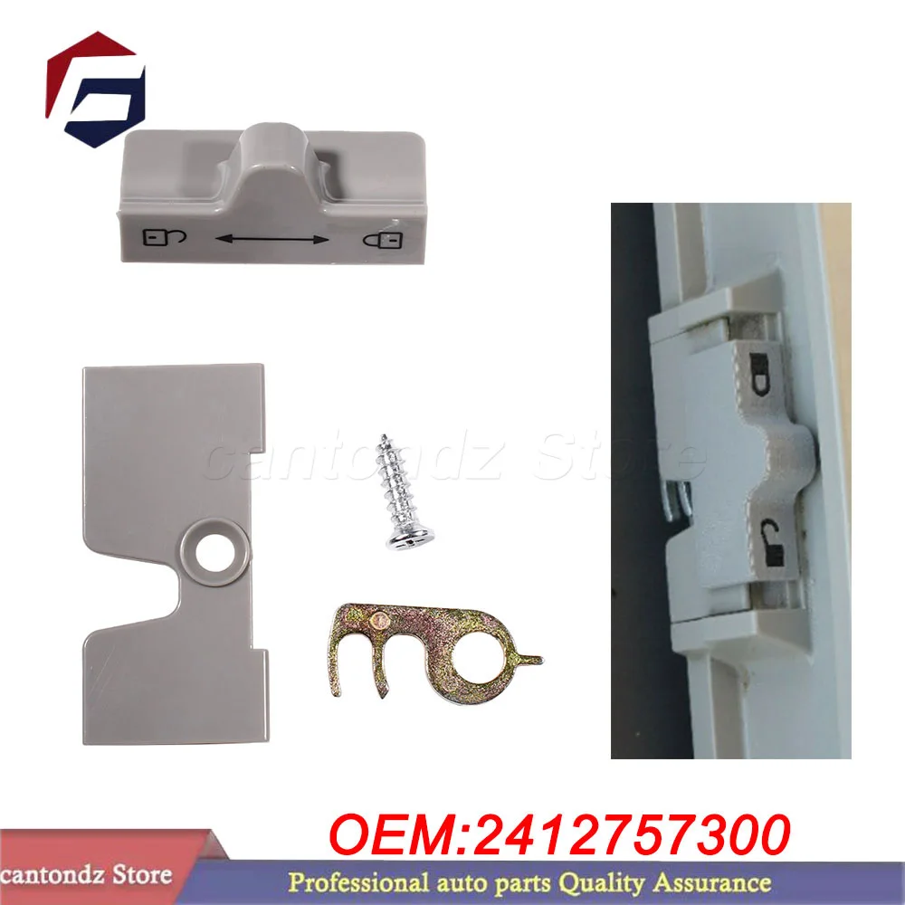 1 juego de cerraduras para puerta de refrigerador, para refrigerador Dometic Serie 7 Caravan Electrolux, número de pieza: 2412757300, fácil instalación