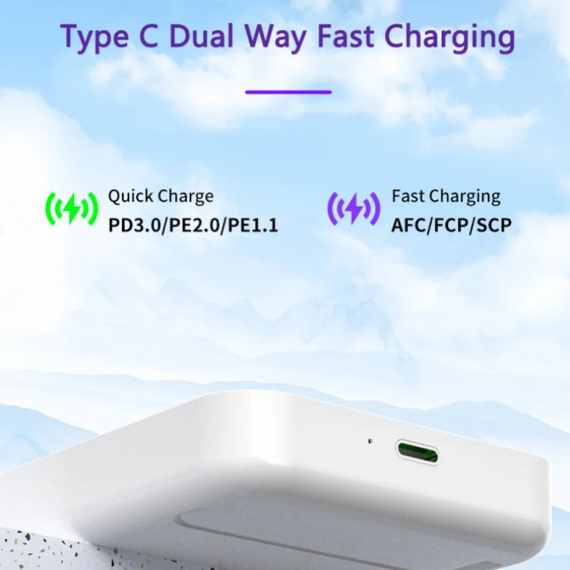 15W Magnetic Wireless Charger Power Bank 10000mAh Powerbank for iPhone 16 15 Xiaomi Huawei Portable Charger Magsafe Battery Pack