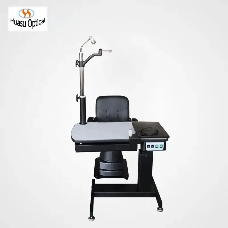 Good Quality Small Ophthalmic Refraction Set Electric Table and Chair Combined Unit Optometry Equipment Cheap Price Hot Sale