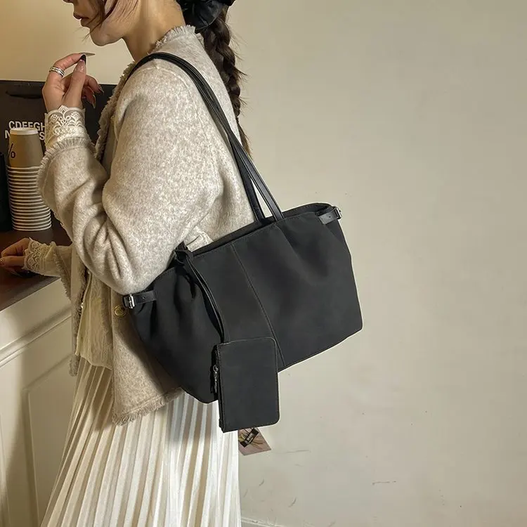 

2025 New Vintage Underarm Tote Bag for Women, Genuine Leather Large Capacity Multi-way Shoulder Crossbody Purse Hand Bag