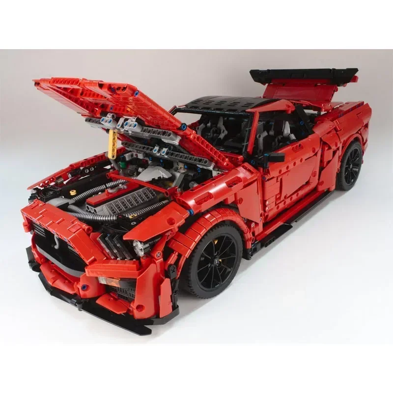 MOC-50047 Red New Supercar GT500 Assembly Splicing Building Block Model 3932 Parts Building Blocks Kids Birthday Toy Gift