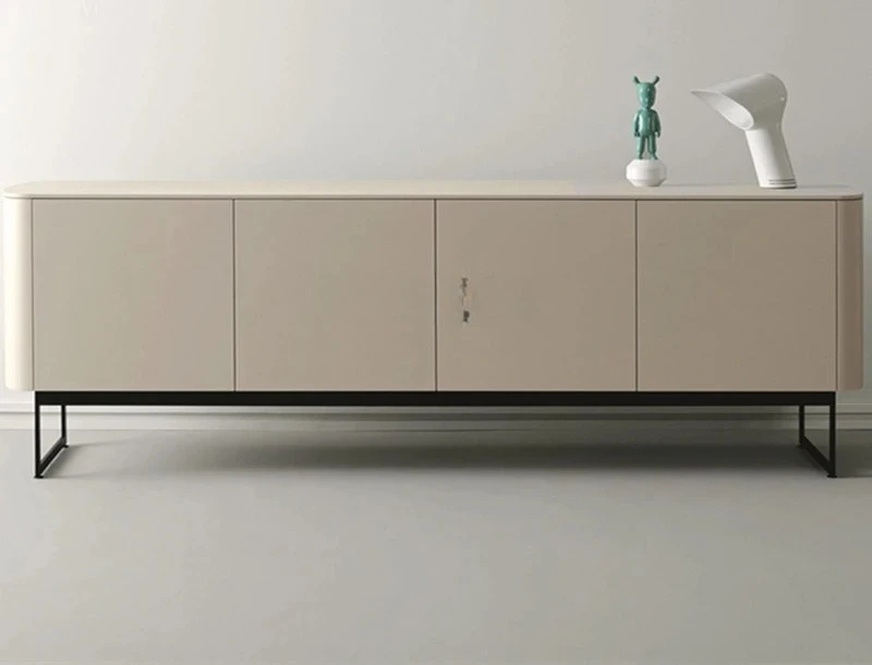 

Simple Modern Paint Dining Side Cabinet Nordic Style Design Living Room Dining Room, Entrance Cabinet