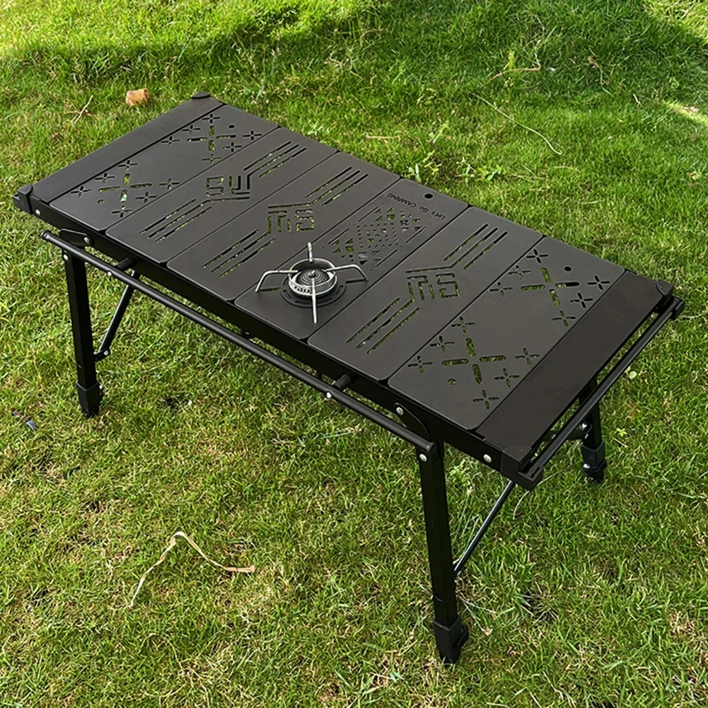 Camping Folding Removable IGT Table Portable BBQ Grill Wood Table Outdoor Picnic Fishing Table for SOTO Spider Stove Accessories