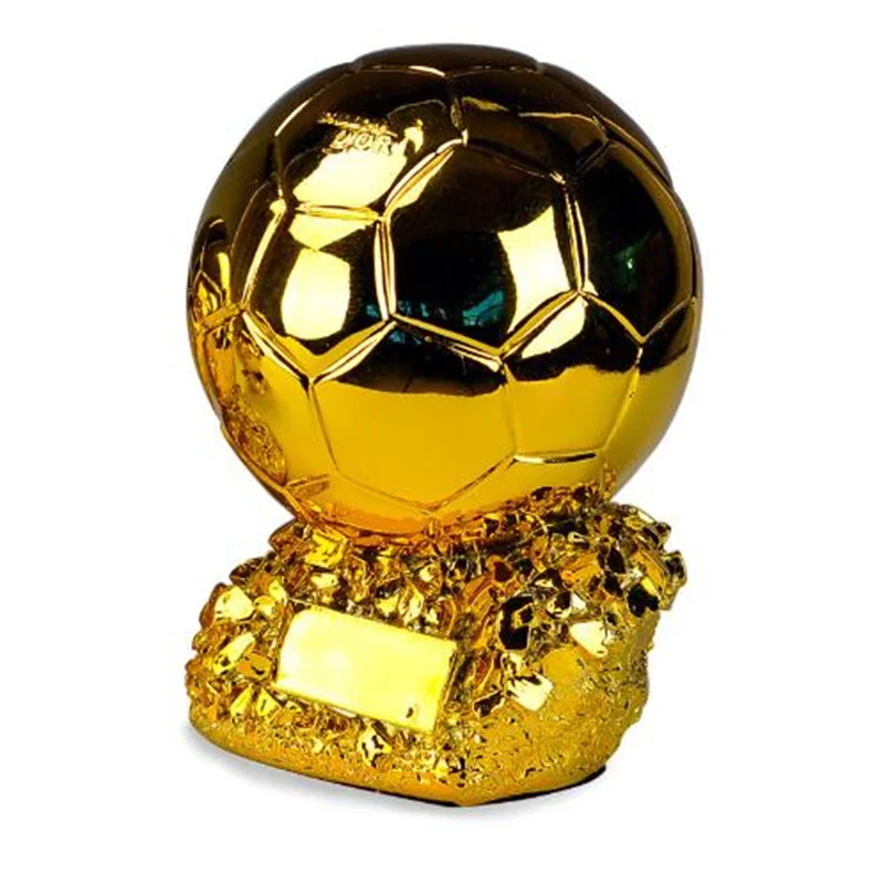 

Football Champion Trophy Titan Cup Golden Ball Soccer Fan Cheerleading Souvenirs Resin Craft Keepsake Trophies