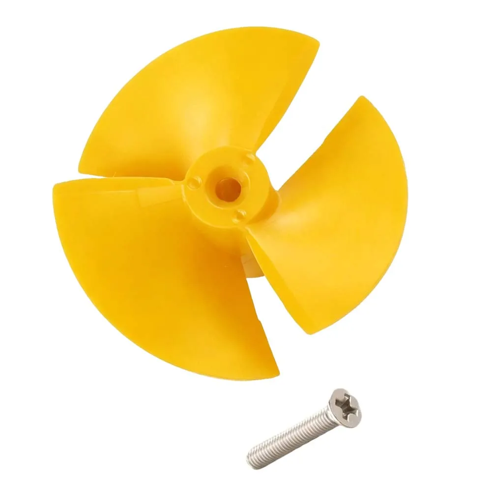 For Pool Maintenance Routine 1 2 Yellow Pool Cleaner Impeller Long Lasting Impeller Solution Efficient Water Flow