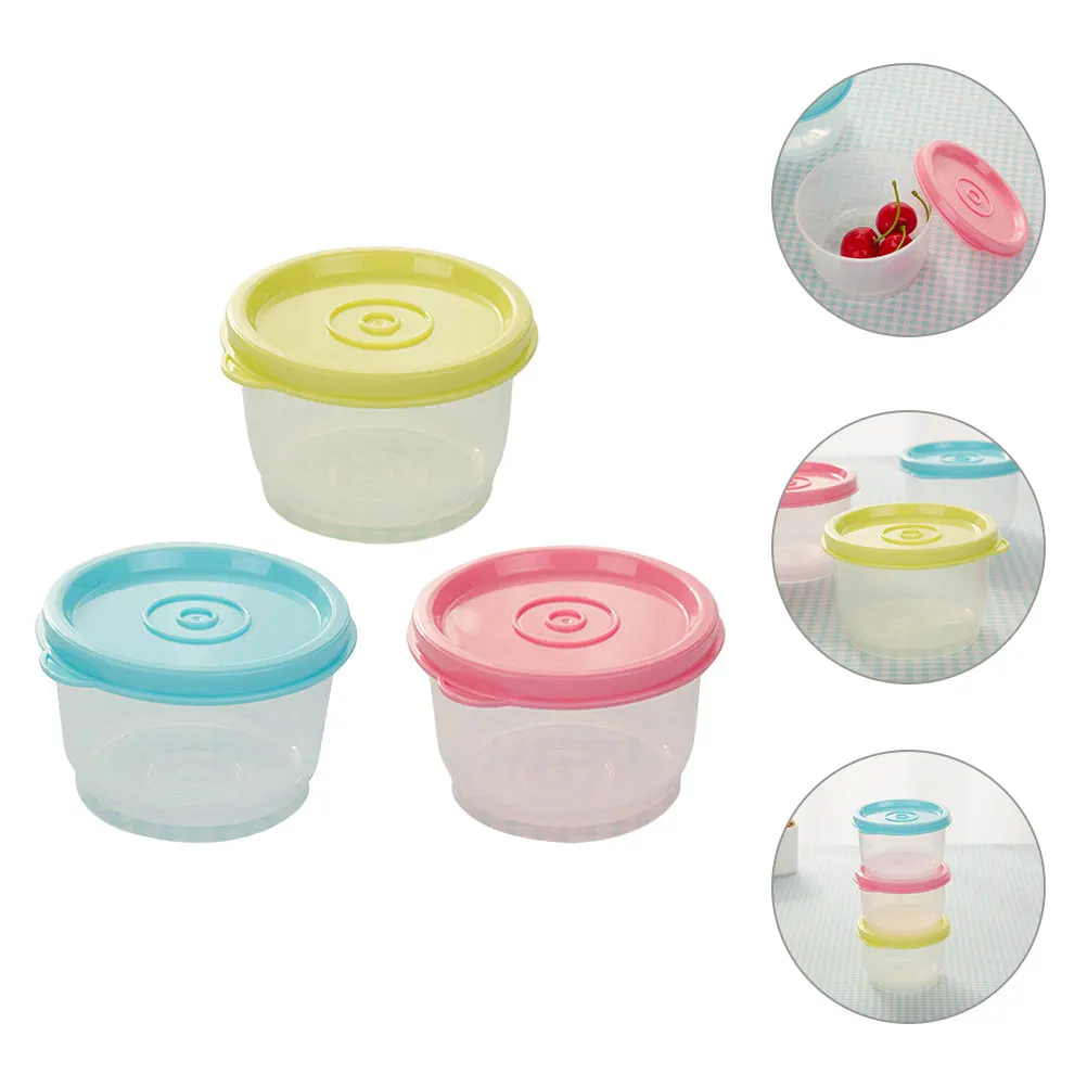 

5pcs Food Grade Mini Snack Containers Leakproof Small Condiment Cups Reusable Storage Boxes 160Ml For Salad Travel Kids Dipping