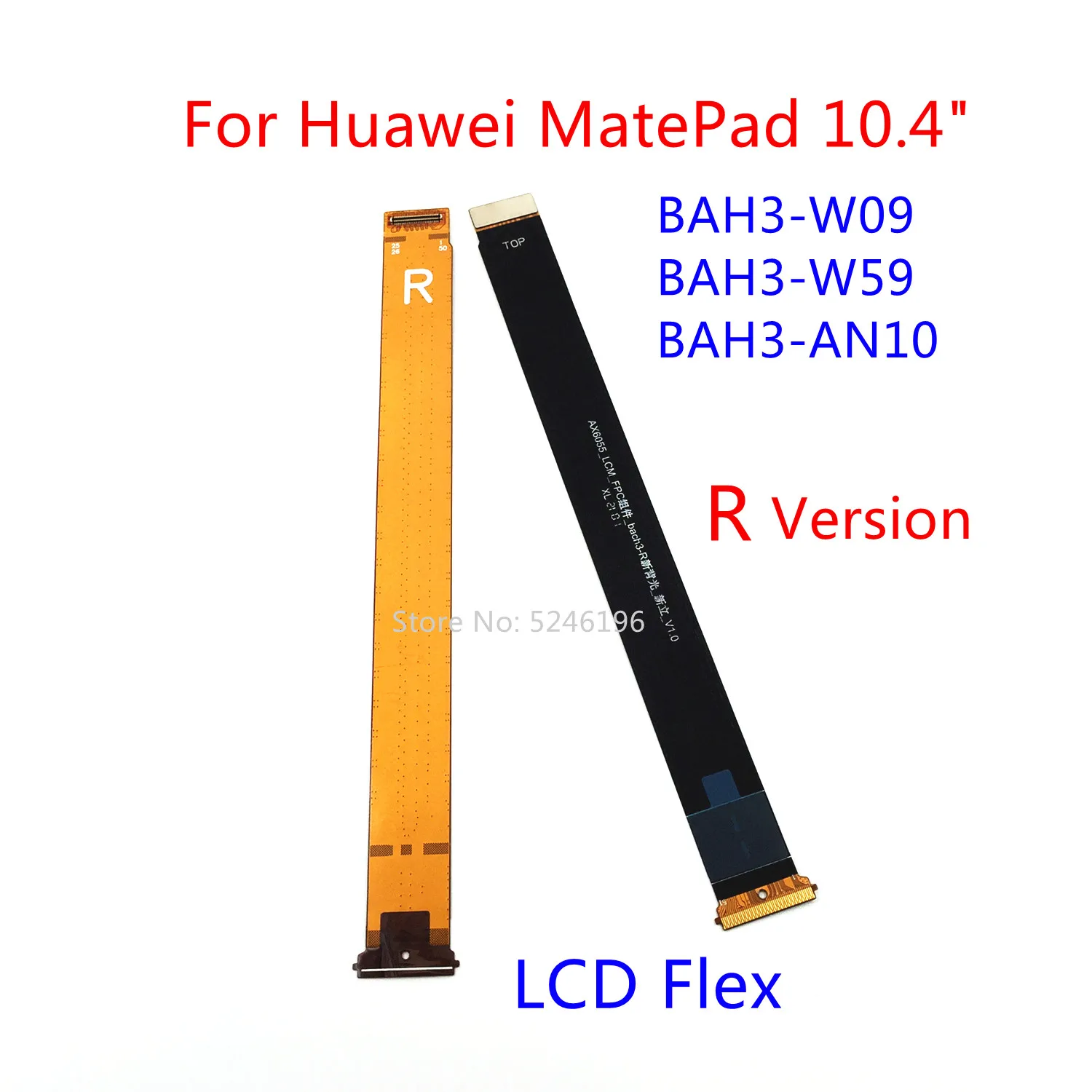 

1 шт. гибкий кабель для подключения ЖК-дисплея к материнской плате для Huawei MatePad 10,4 дюйма BAH3-W09 BAH3-W59 BAH3-AN10, запасная часть.