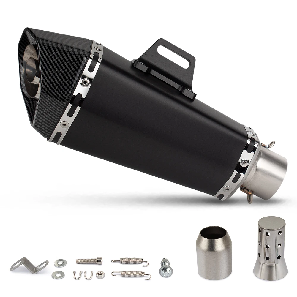 Motorcycle Exhaust Universal 51MM Muffler with DB Killer For FZ6 GSX250R NINJA400 CBR300R GSXR125 MT07 R3 CBR500R