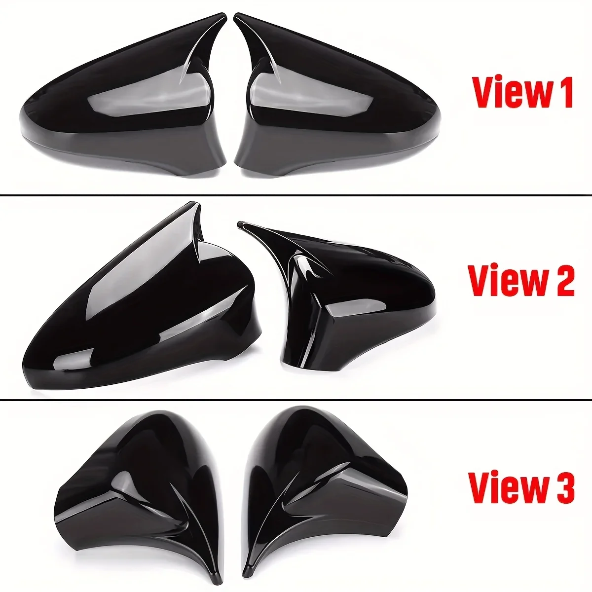 Pair Rearview Side Wing Mirror Cover Cap For 2014-2020 Lexus IS200/250/300/350 All Models Only Fits Left Hand Drive Model Add On