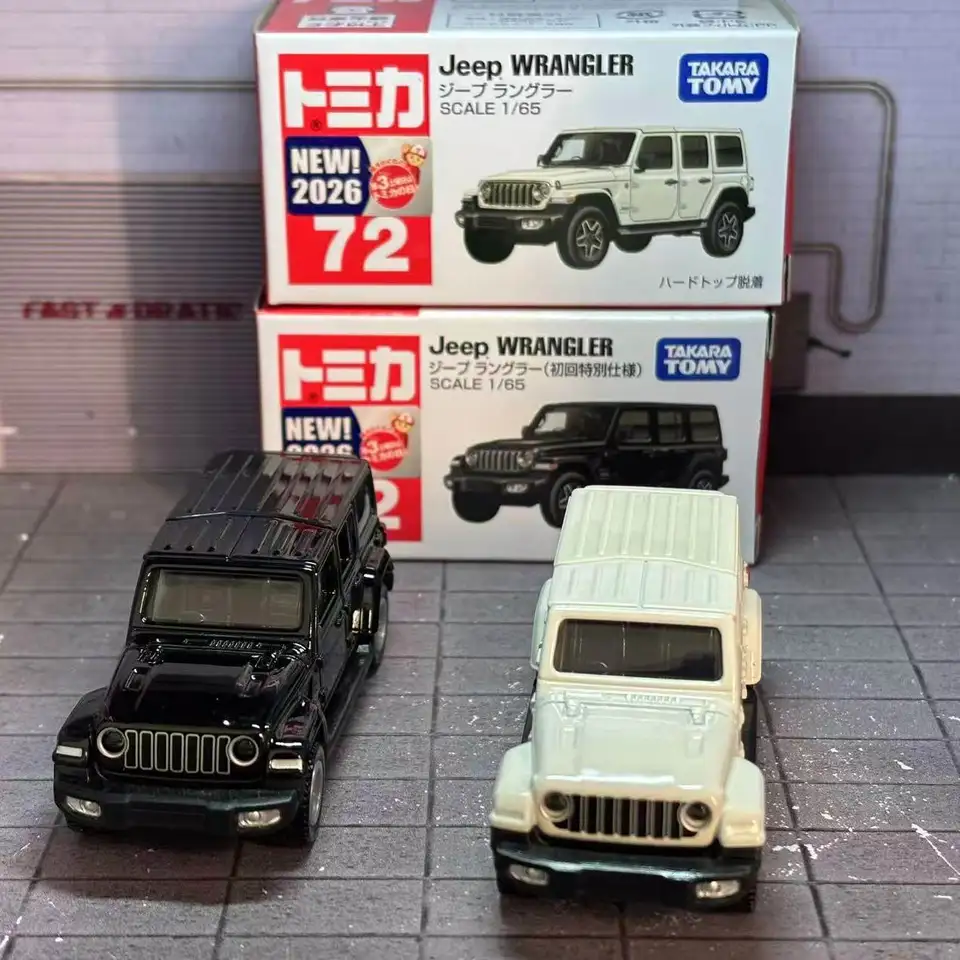 Takara Tomy Tomica No. 72 Jeep Wrangler Casting Static Alloy Car