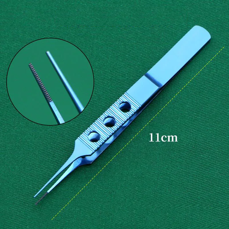 Titanium Alloy Microscopic Tweezers Transverse Tweezers Hair Plucking Hair Transplant Tweezers Microscopic Eye I