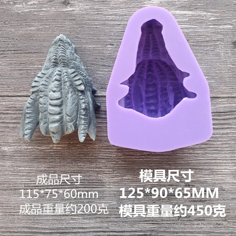 PRZY 3D Dragon Head Mold Silicone Candle Cake Decorations Clay Resin Dragon Head Cake Tools Moulds Eco-friendly 6456