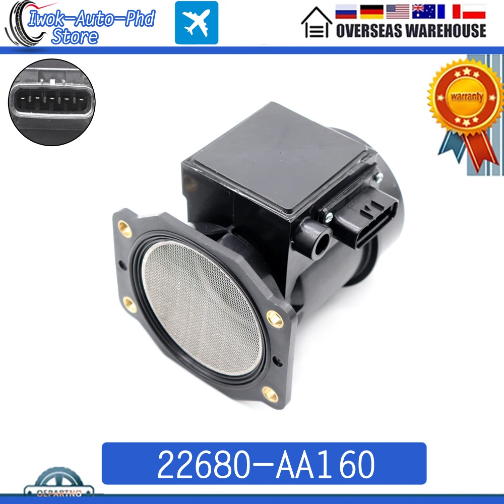 

22680-AA160 MAF MASS AIR FLOW METER SENSOR For Subaru Legacy Forester Impreza WRX 1.8L 2.2L 2.5L 22680AA160