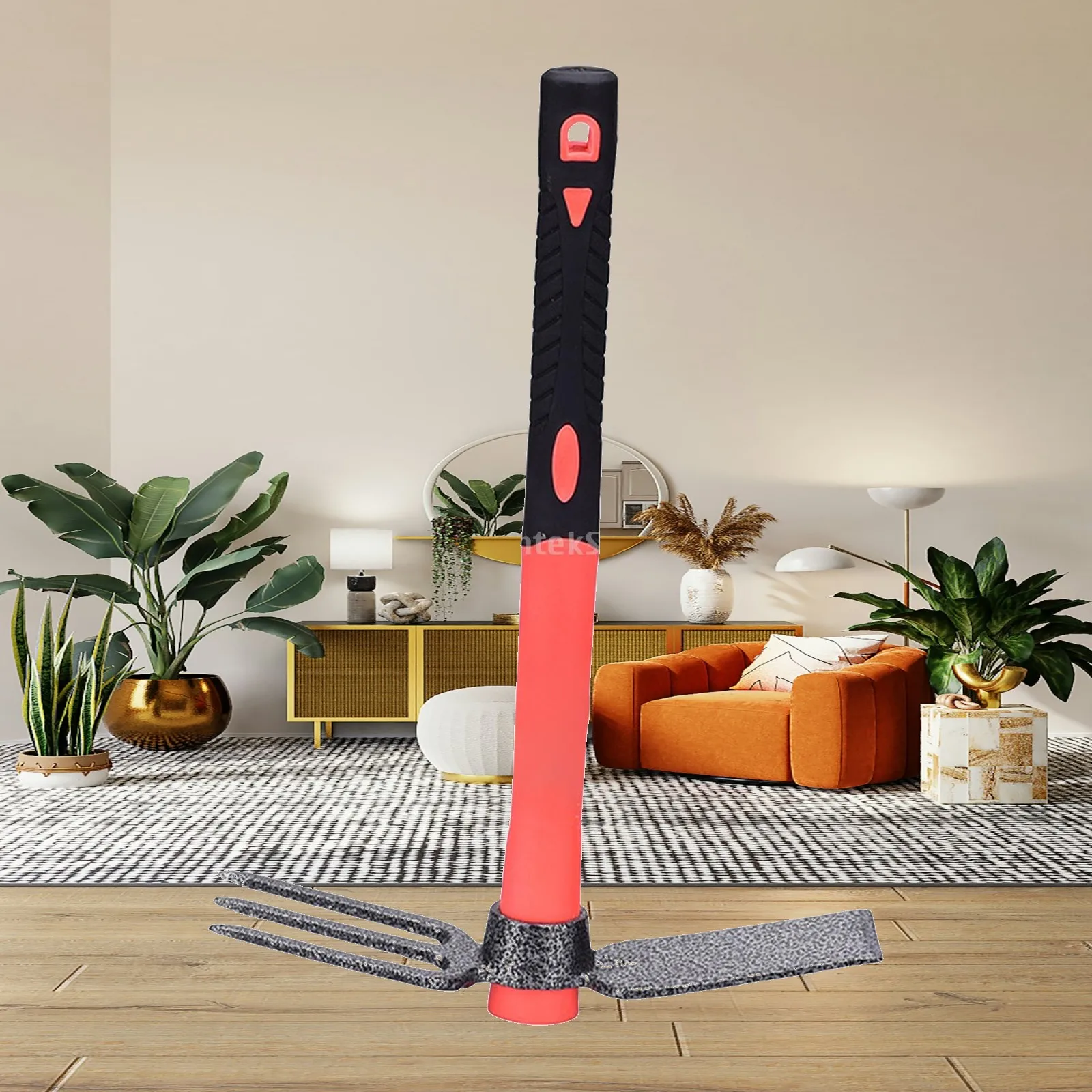 Garden Hoe and cultivator Headed Weeding Tool Strong Rustproof Finish
