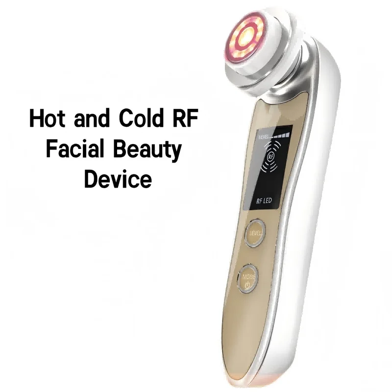 5 in 1 Hot and Cold Facial Massager Microcurrent Skin Tightening Device LED Anti Aging Beauty Skin Care Tool Enhanced Absorption