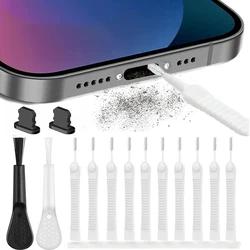 Universal Cleaner Tool Mobile Dust Plug Cleaner for iPhone 14 13 Pro Max Mobile Port Cleaner Kit Computer Keyboard Cleaner Brush