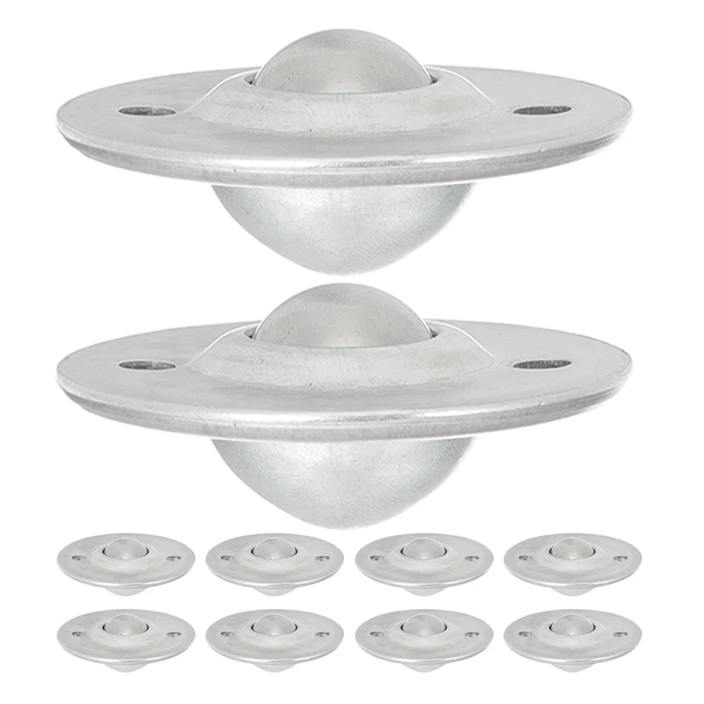 

10 Pcs Flying Saucer Wheel Small Wheels Ball Transfer Units Bearing Roller Rollers Steel Furniture Casters