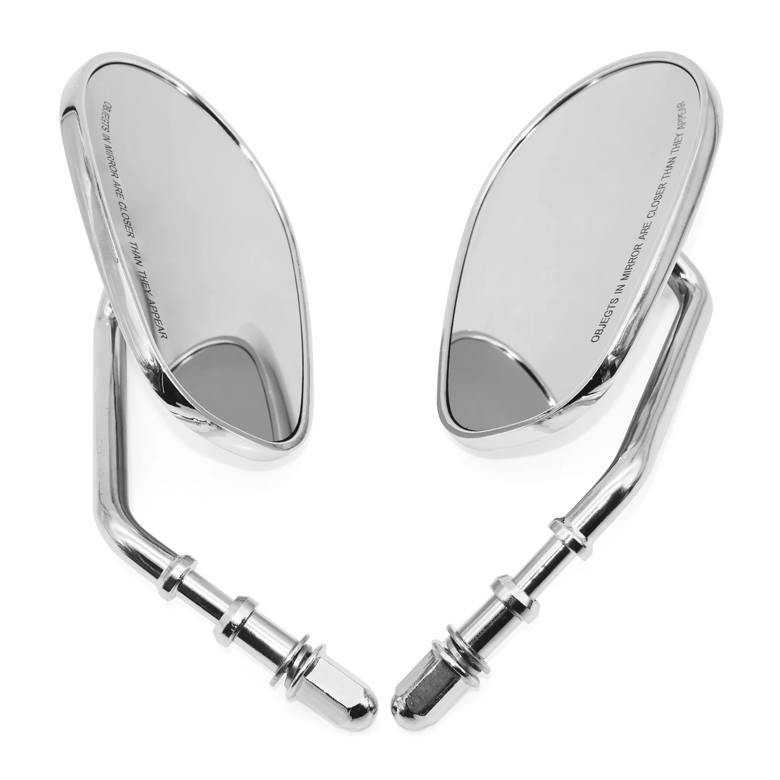 AD Motorcycle Mirrors for Road King Sportster Street Glide Electra Glide Dyna Softail Road Glide Full Metal Stem And Housing