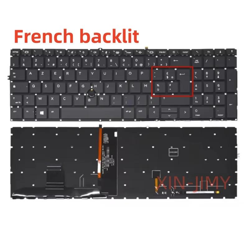 French Backlit Lapt…