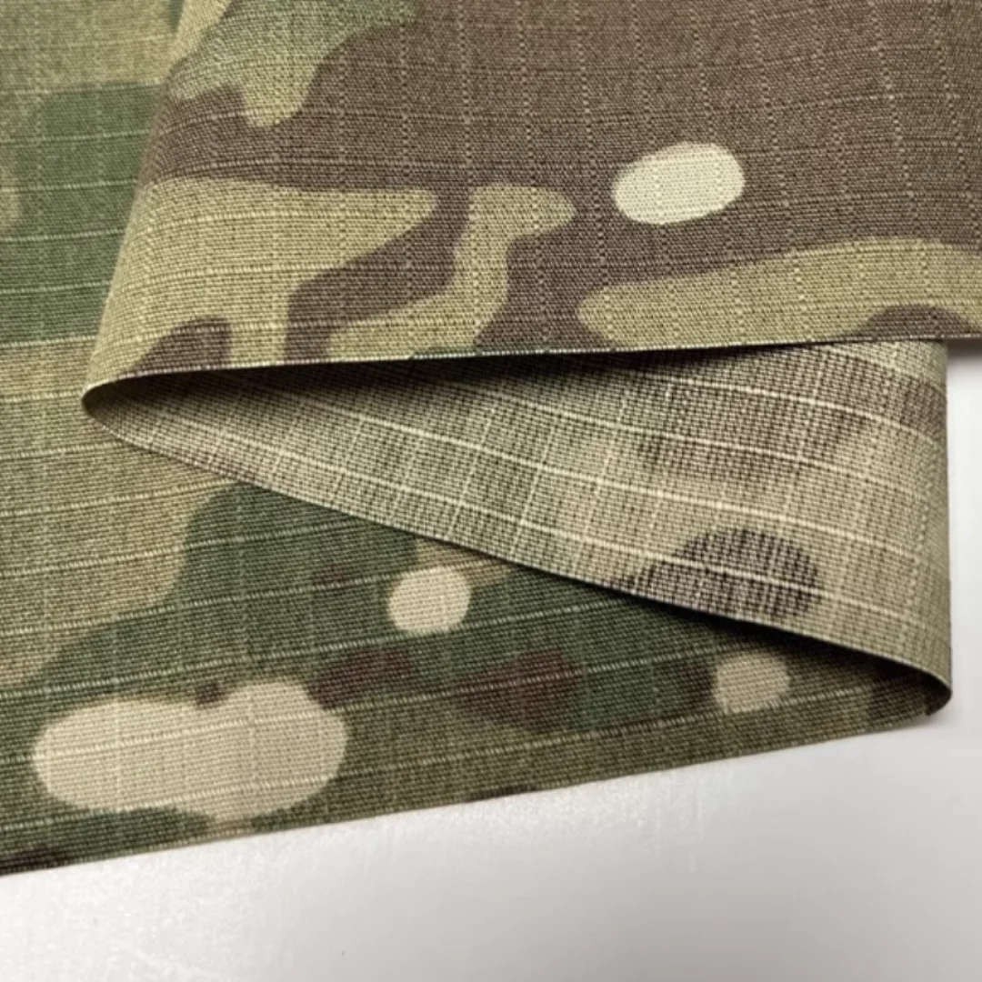 MC Polyester Cotton Plaid Fabric All-terrain Camouflage Breathable Wear Resistant Tactical Clothing Pants Fabric