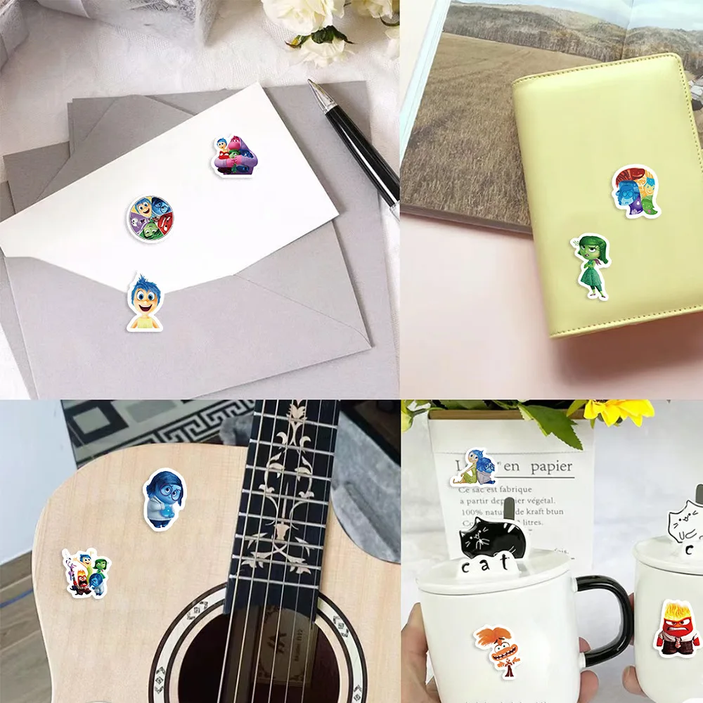 500PCS Disney Movie Inside Out Cartoon Cute Graffiti Stickers DIY Refrigerator Motorcycle Phone Case Notebook Sticker Kids Toy